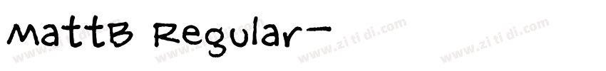 MattB Regular字体转换 MattB Regular字体转换